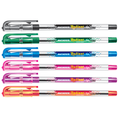 Matador Radiant Premium Ball Pen 6Pcs - Black Ink : Matador Group