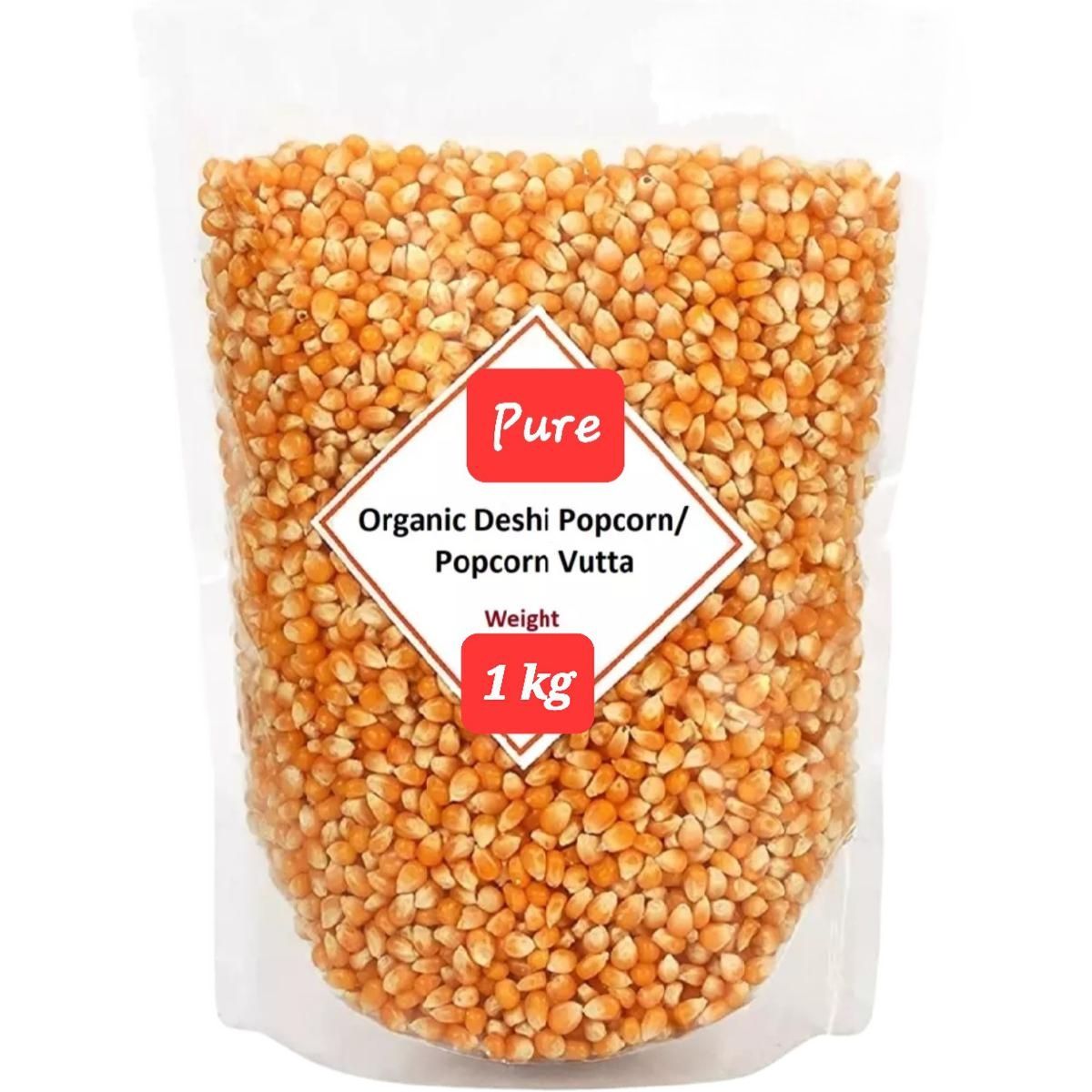 Pure Organic Deshi Popcorn Kernels/Popcorn Vutta-1 Kg